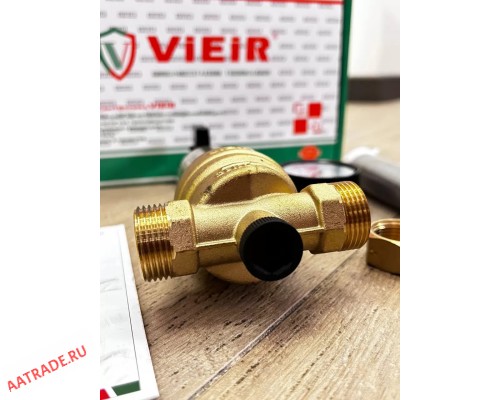Фильтр свободного вращения с манометром для холодной воды 1/2 Vieir JC152