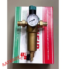 Фильтр с регулятором давления и манометром для горячей воды Vieir JH159