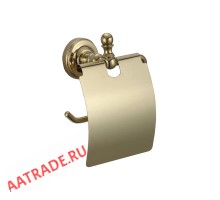 Держатель туалетной бумаги с крышкой Ganzer GZ31030-E золото