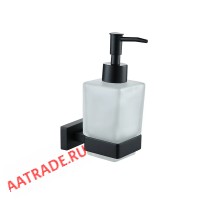 Дозатор для жидкого мыла стеклянный Vieir V5007-C черный