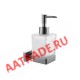 Дозатор для жидкого мыла стеклянный Vieir V5007-G графит