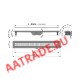 Водоотводящий желоб с порогами для перфорированной решетки Alcaplast APZ10 Simple AG100401550