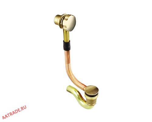 Обвязка для ванны Ganzer A1-E золотистый автоматический слив-перелив