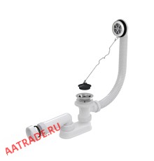 Сифон для ванны, хромированный длина 57 см Alcaplast AG210112160
