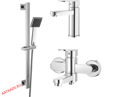 Комплект смесителей в ванную комнату (3 в 1) GANZER BOLDER GZ06037 (GZ90037)