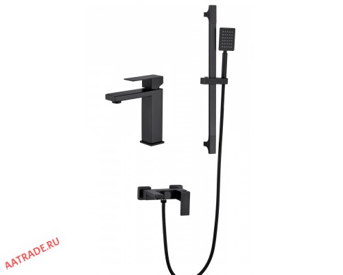 Комплект смесителей в ванную комнату (3 в 1) HANSEN HN91304C (H91304C) (чёрный)